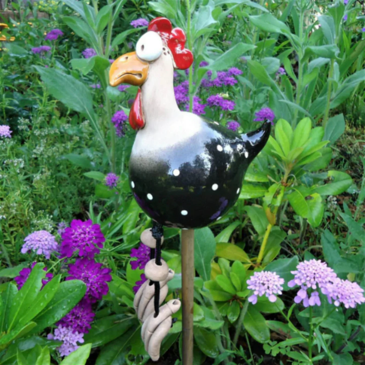 Keramisches Gartenhuhn – 1+1 GRATIS