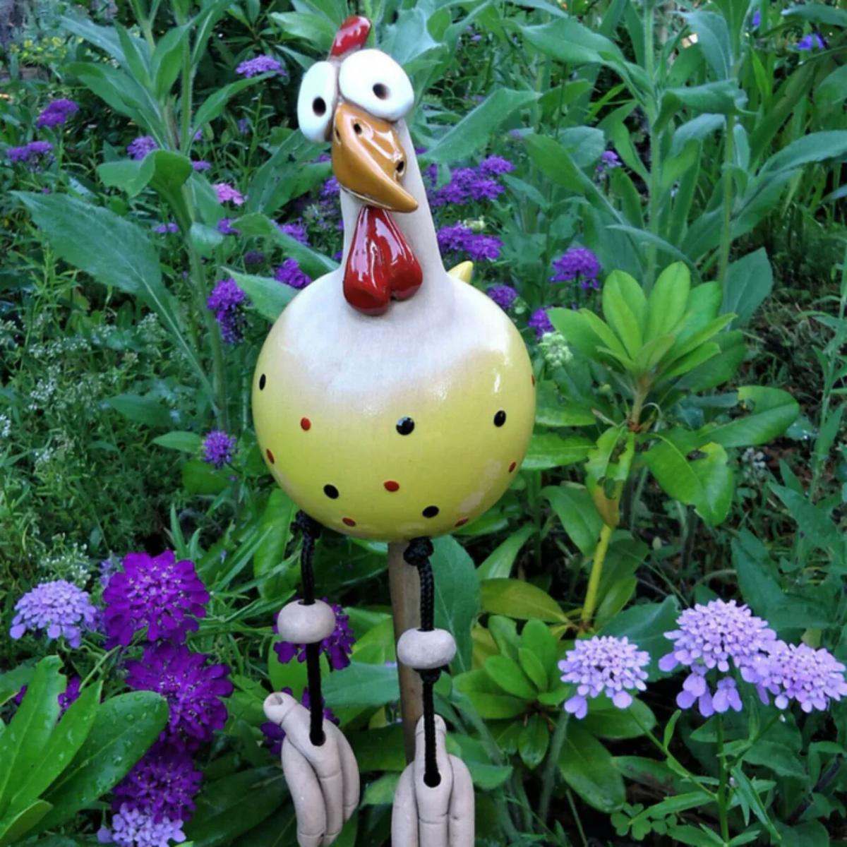 Keramisches Gartenhuhn – 1+1 GRATIS