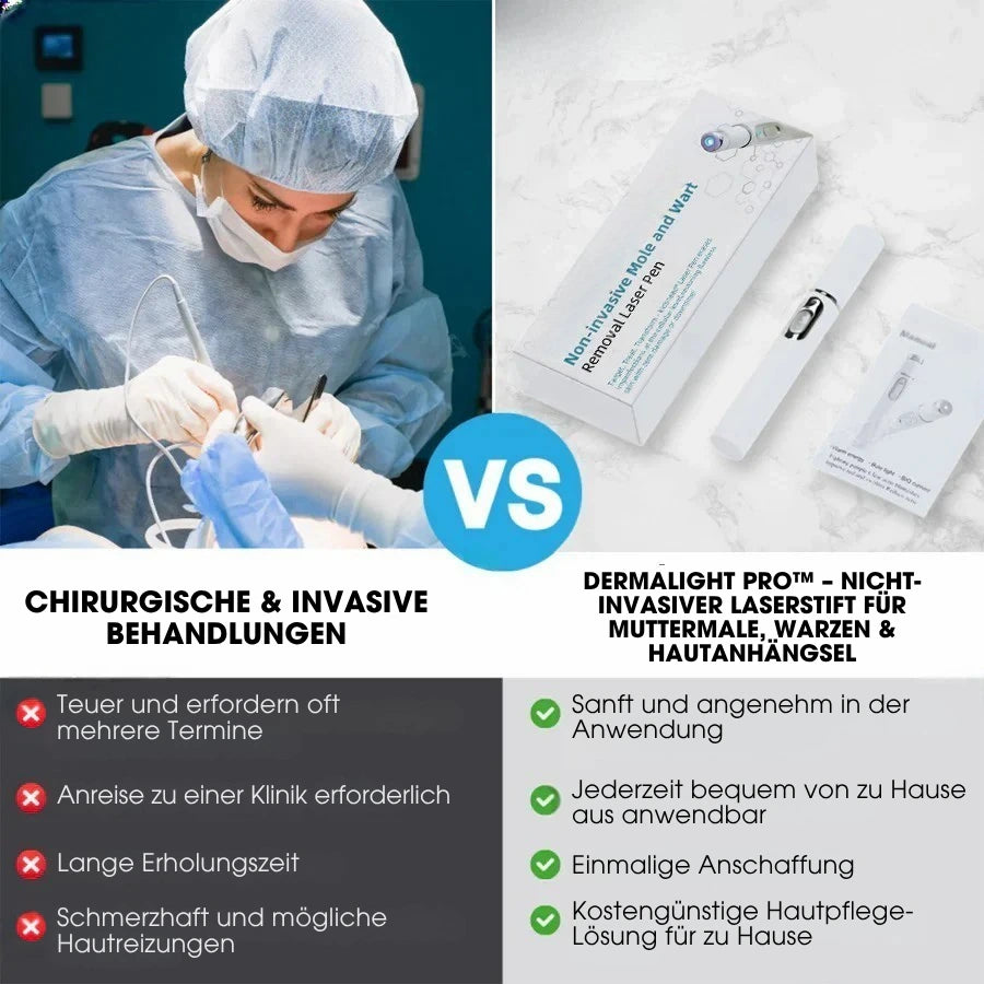 DermaLight Pro™ – Nicht-invasiver Laserstift für Muttermale, Warzen und Hautanhängsel
