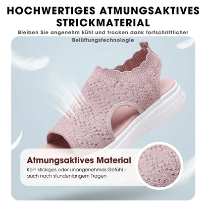 OrthaCloud™ – Atmungsaktive Strick-Plateausandalen für Damen