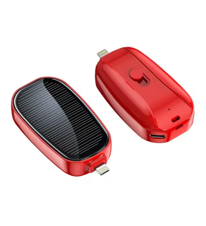 SolarKey® – 1200mAh Solar-Powerbank als Schlüsselanhänger