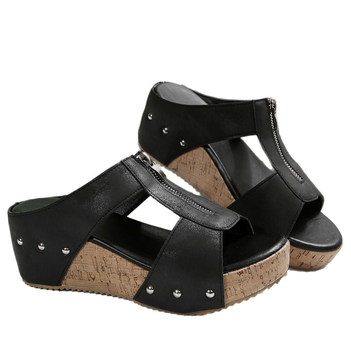Velina™ – Orthopädische Keilsandalen mit offener Zehenpartie